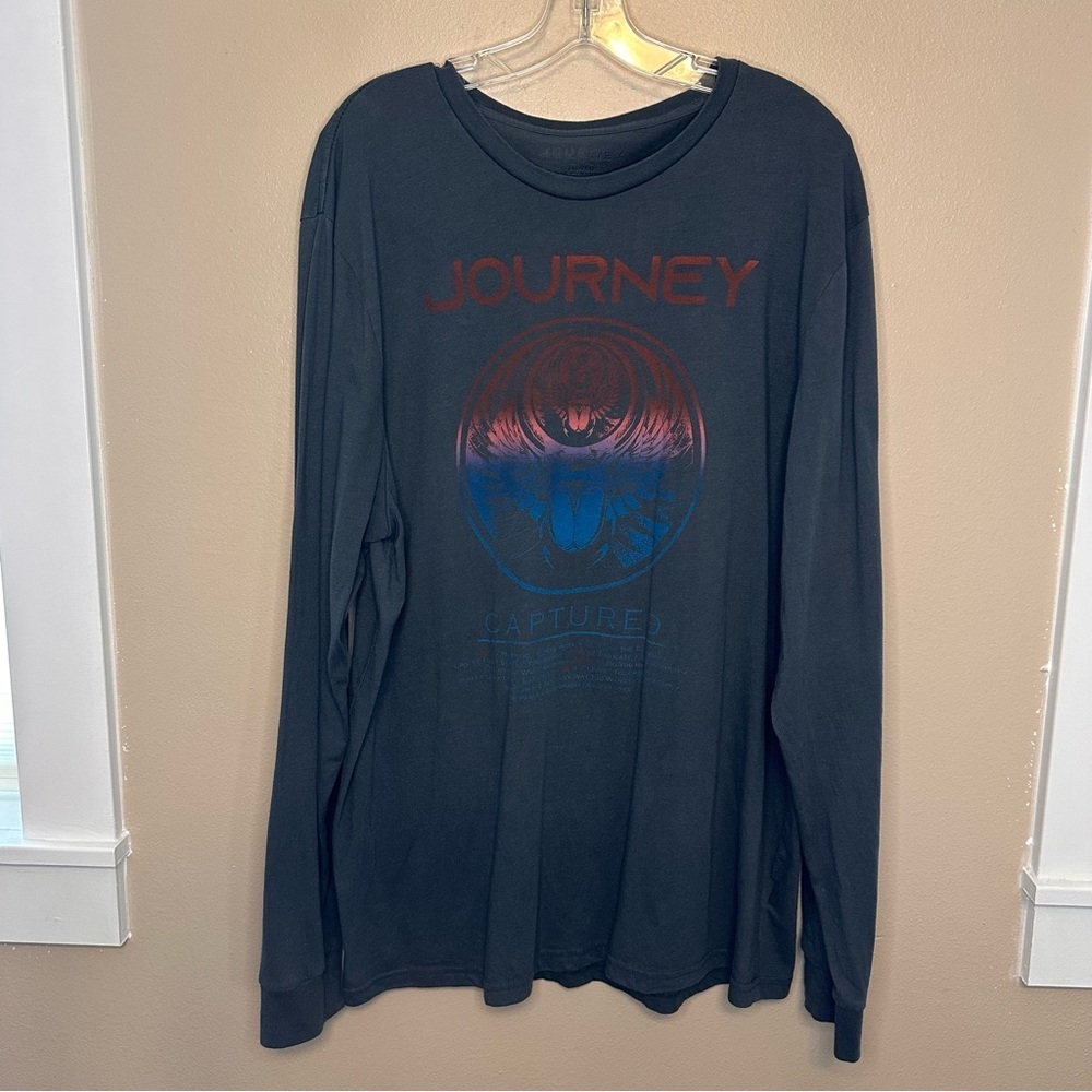 Journey Black Long Sleeve Tee Size 2X